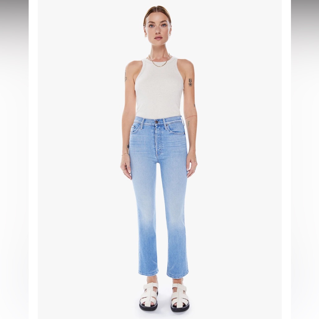 Mother Light Blue Ankle Jeans